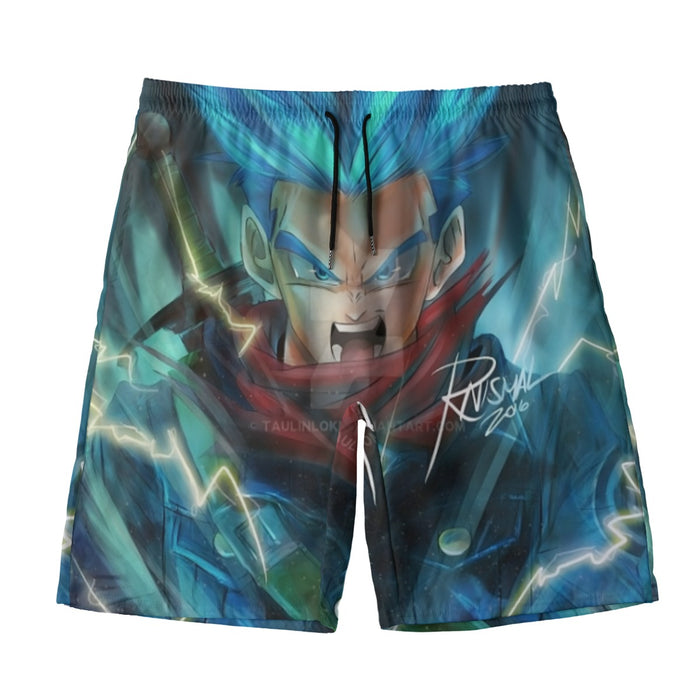 Dragon Ball Super Future Trunks Rage Beach Pants