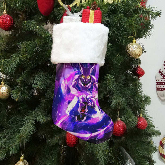 DBZ Mighty Destruction God Beerus Egyptian Cat Sport Design Christmas Socks