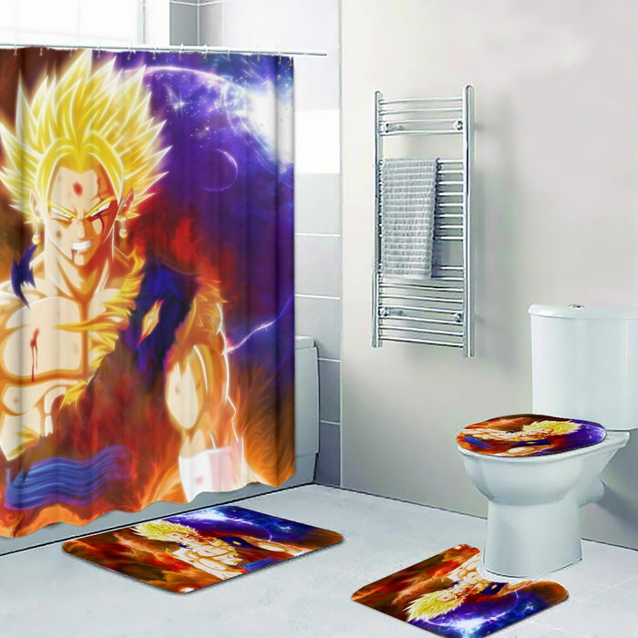 Dragon Ball Z Vegito Super Saiyan Angry Bruised Dope Four-piece Bathroom