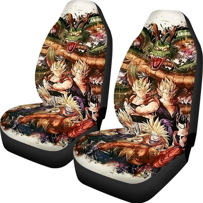 Dragon Ball  Ultimate Shenron x Saiyans Car Seat Cover