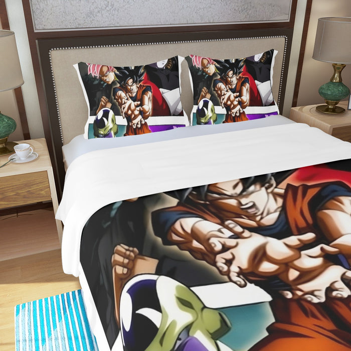 Goku Black Kamehameha Dragon Ball Z Three Piece Duvet Cover Set