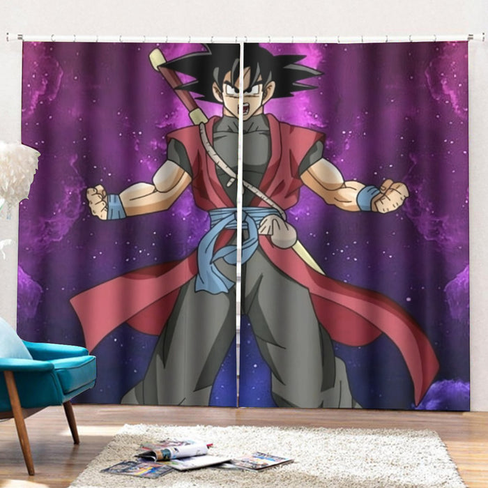 Dragon Ball Super Goku Black Future Saiyan Cool Casual Curtains with Hooks