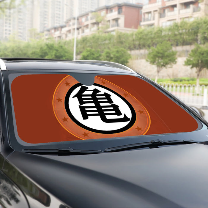 Master Roshi Gym Bro Do You Even Kamehameha Funny DBZ Windshield Sunshade