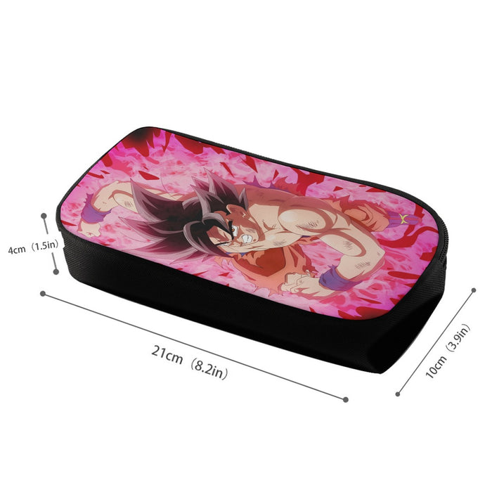 Dragon Ball Super Bruised Goku Red Kaioken Streetwear Pencil Bag