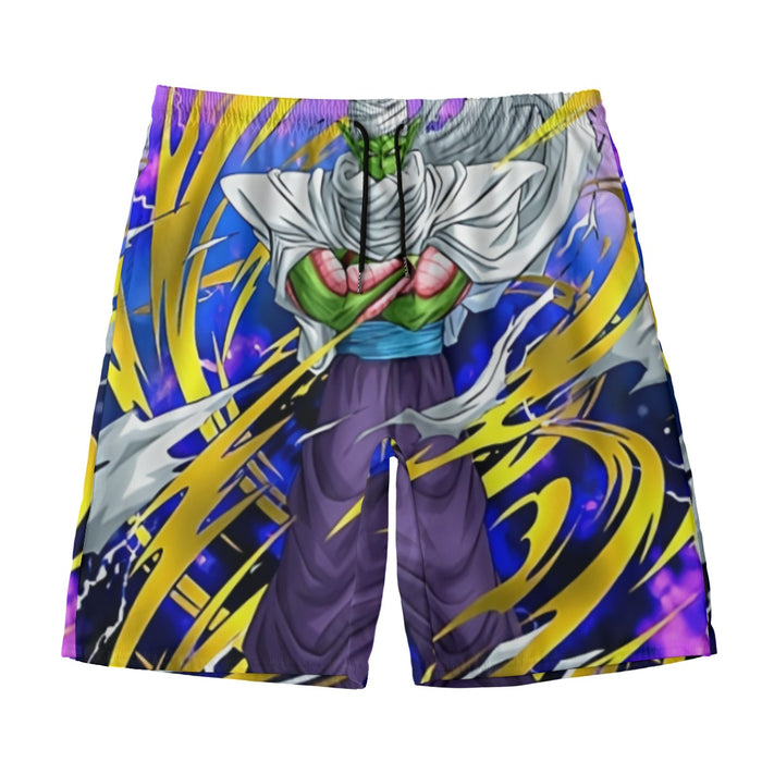 Dragon Ball Angry Piccolo Waiting Fight Aura Yellow Fashion Beach Pants