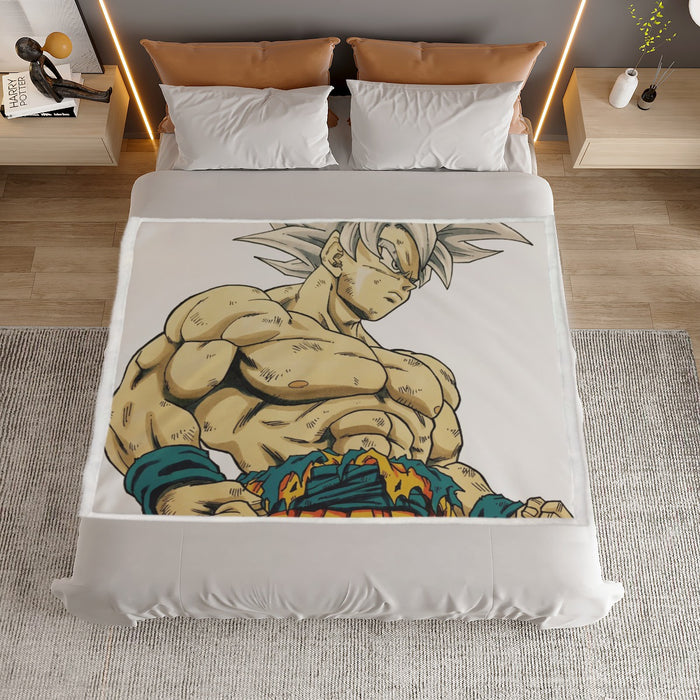 Dragon Ball Super Mastered Ultra Instinct Goku Household Warm Blanket