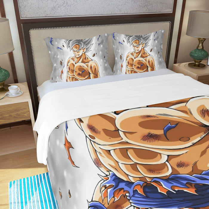 Goku Mastered Ultra Instinct Three Piece Duvet Cover Set