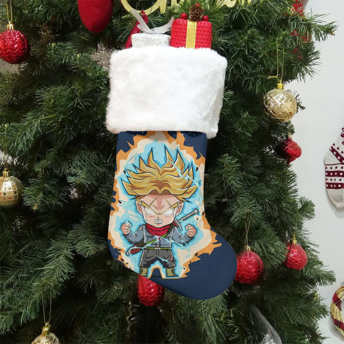 Dragon Ball Future Trunks Saga Super Saiyan Chibi Design Christmas Socks