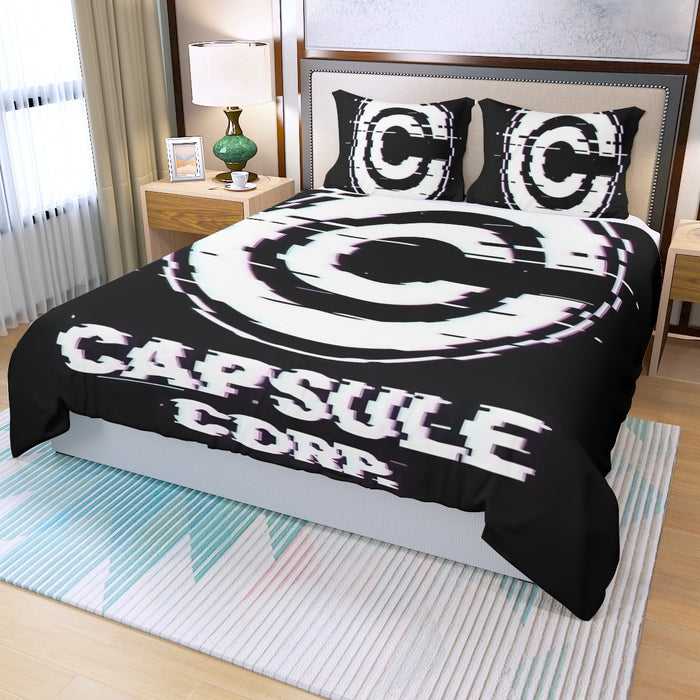 Capsule Corporation Three Piece Duvet Cover Set