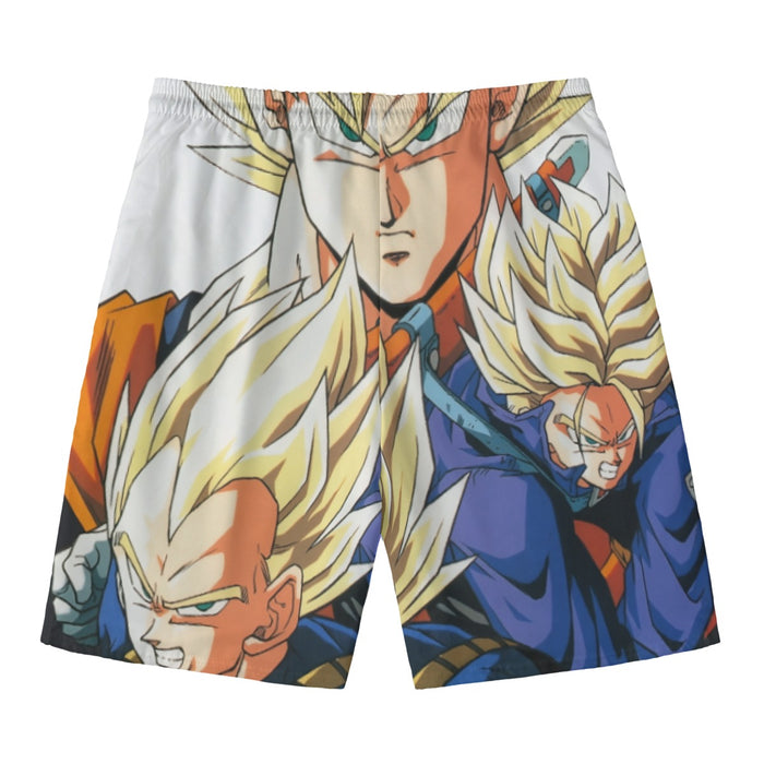 Dragon Ball Goku Vegeta Trunks Super Saiyan Power Heroes Cool Trending Design Beach Pants