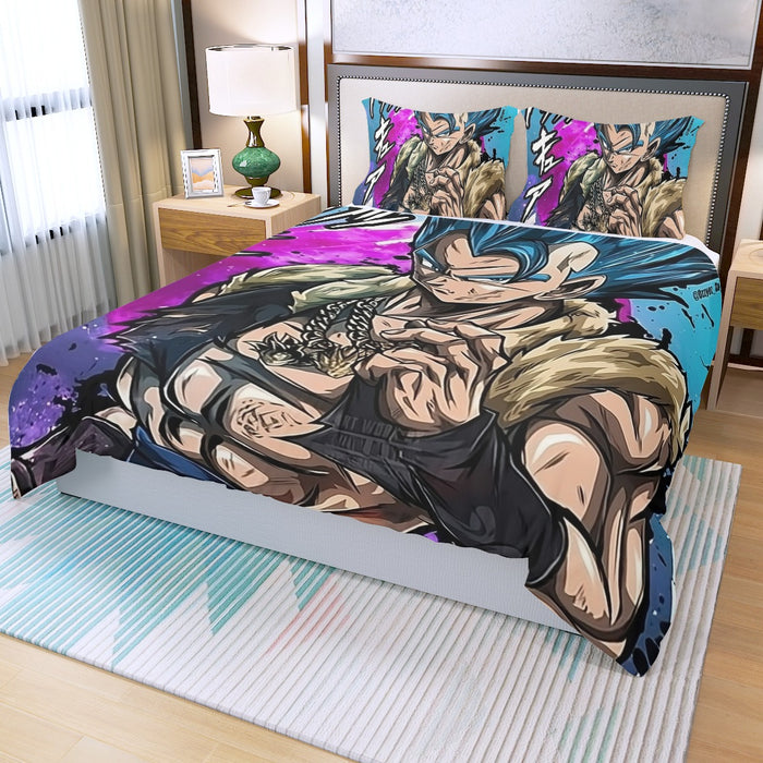 Super Saiyan Blue Gogeta Three Piece Duvet Cover Set