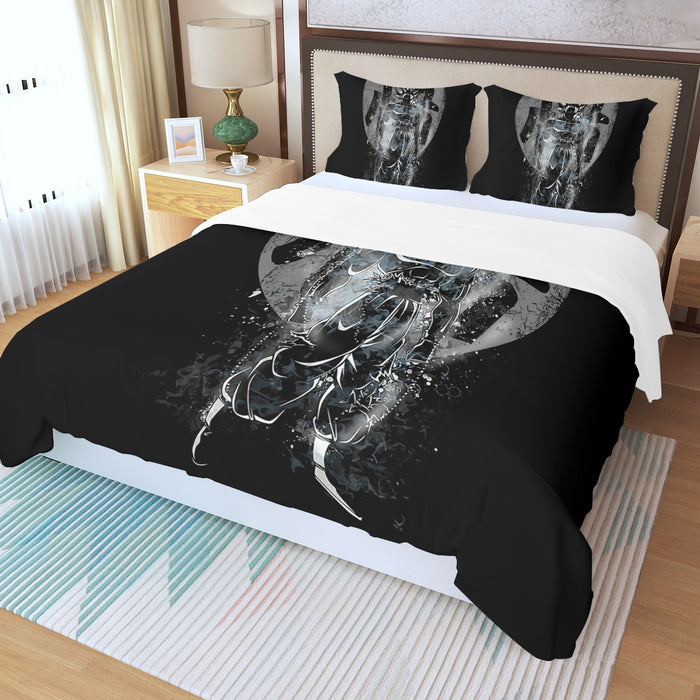 Goku Ultra Instinct Black Three Piece Duvet Cover Set