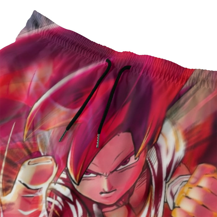 Dragon Ball Z Son Goku Super Saiyan Rose Blue Aura Beach Pants