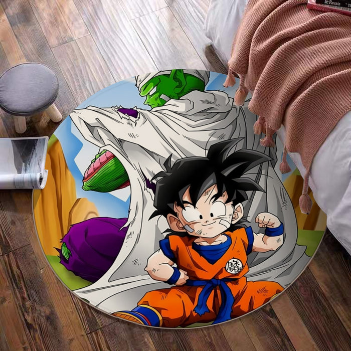 Dragon Ball Amazing Master Piccolo Train Strong Kid Gohan round mat