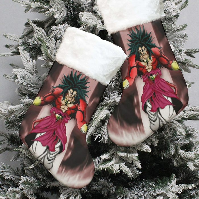 Dragon Ball Z Legendary Super Saiyan Broly 4 Dope Aura Christmas Socks