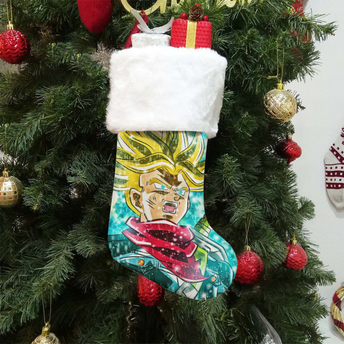 DBZ Trunks Super Saiyan Powerful Battle Ultimate Transformation Design Christmas Socks