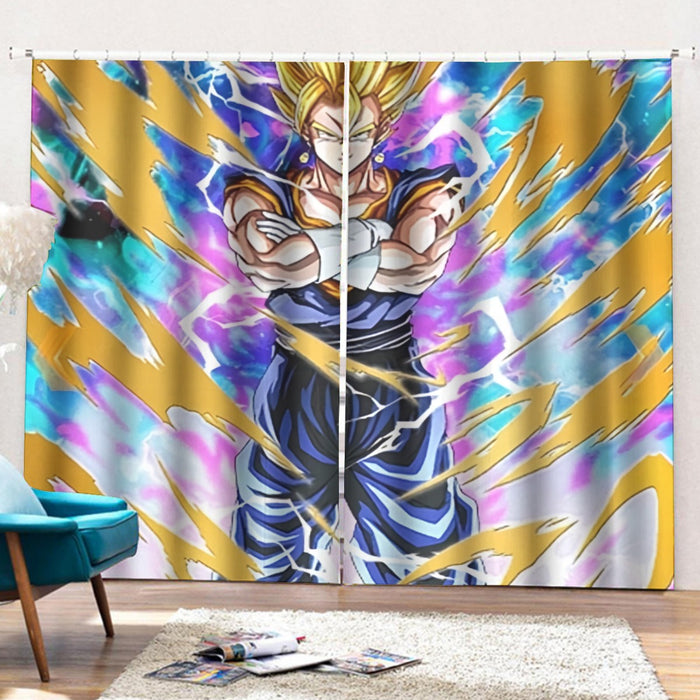 Dragon Ball Vegito Super Power Aura Thunder Earing Super Saiyan Curtains with Hooks