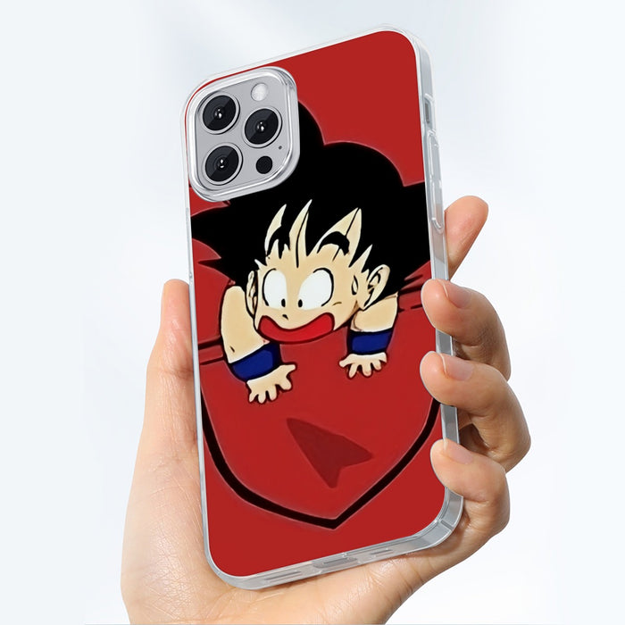 Dragon Ball Cute Goku Kid Pocket Simple Design Streetwear iPhone 13 Case