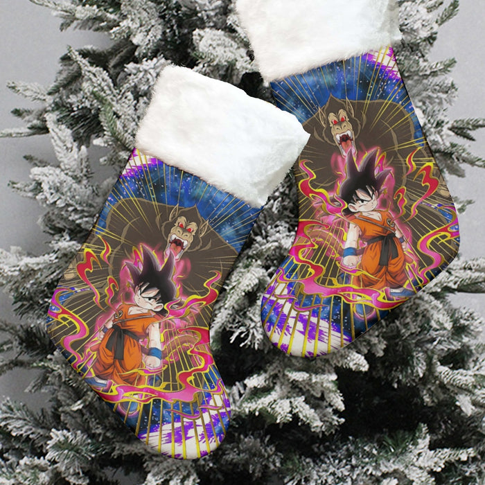 Great Ape Monkey Kid Goku Galaxy High-Quality Battle 3D Christmas Socks