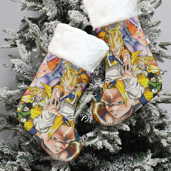 Dragon Ball Super Gogeta Super Saiyan Fusion Streetwear Design Christmas Socks