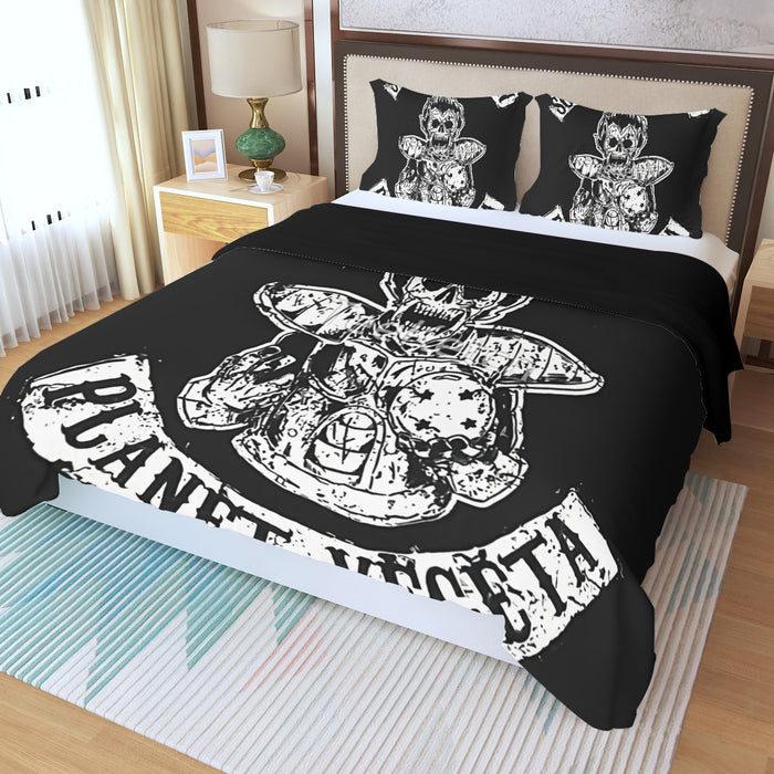 Dragon Ball Z Skeleton Vegeta Scary Super Saiyan Epic Three Piece Duvet Cover Set