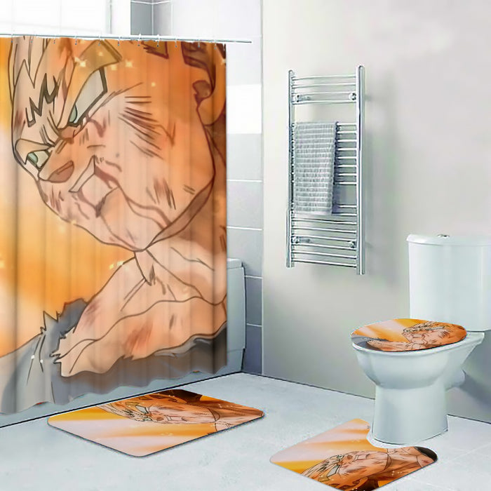 Majin Vegeta Sacrifice Battle Super Saiyan Extraordinary 3D Four-piece Bathroom