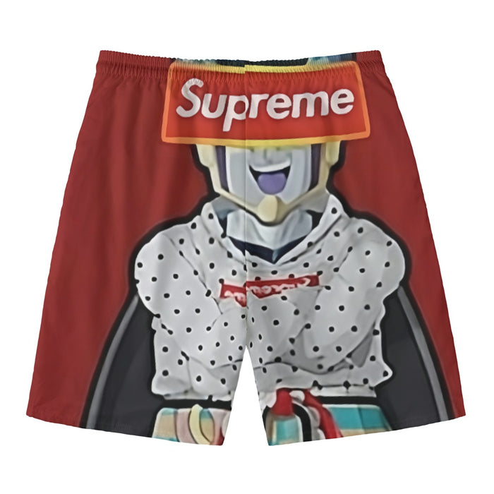 Supreme Villain Perfect Cell Red Simple Streetwear Beach Pants