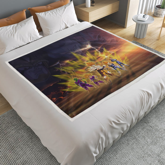 Piccolo Goku And Vegeta Dragon Ball Z Household Warm Blanket