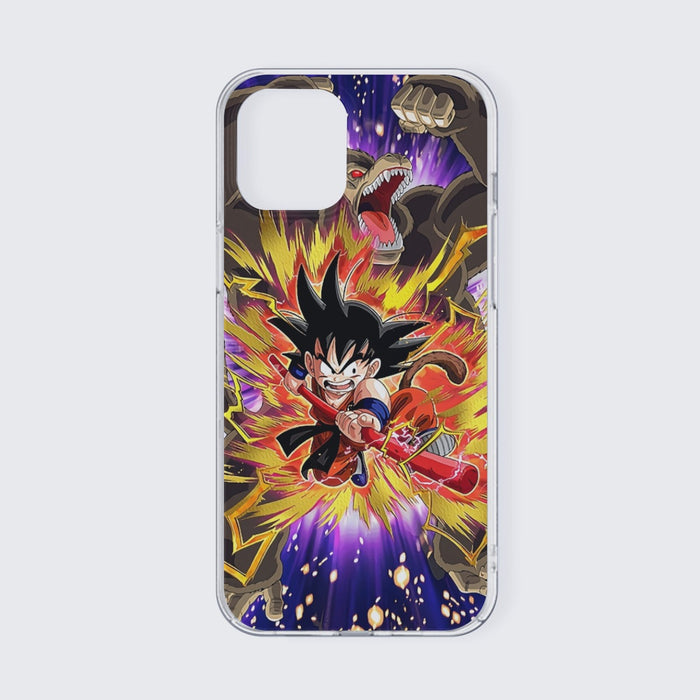 Great Ape Monkey Warrior Angry Kid Goku Fighting 3D iPhone 13 Case