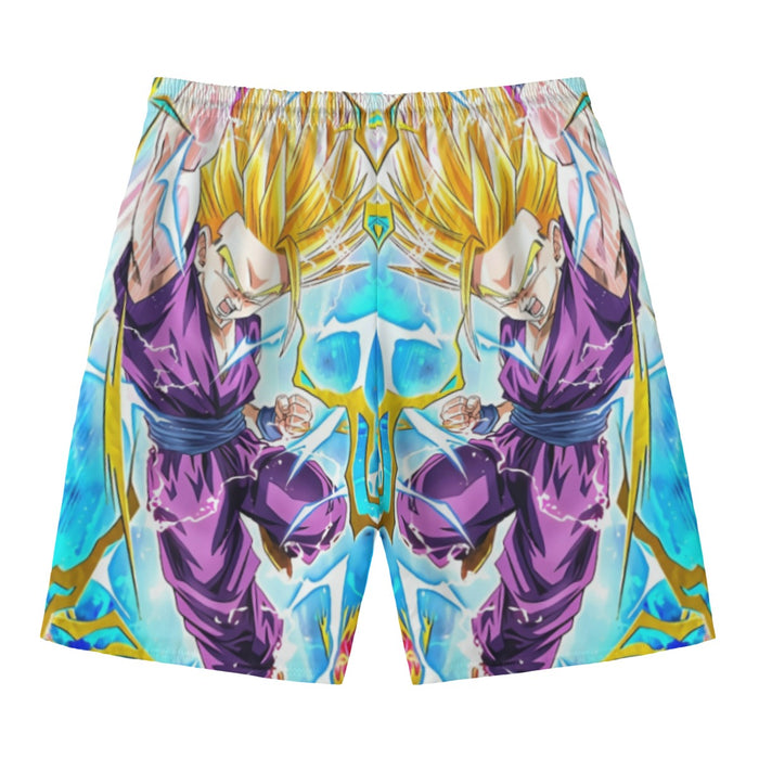 Teen Gohan Dragon Ball Full Tilt Kamehameha Super Saiyan 2 Beach Pants