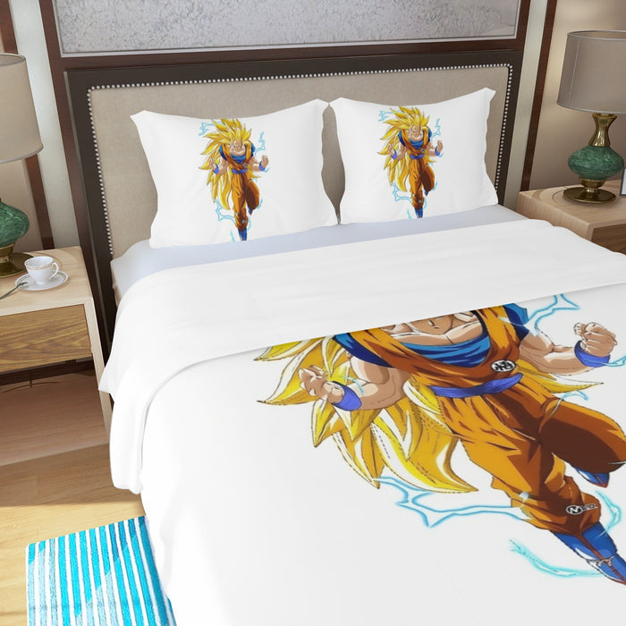 Goku Super Saiyan 3 Three Piece Duvet Cover Set