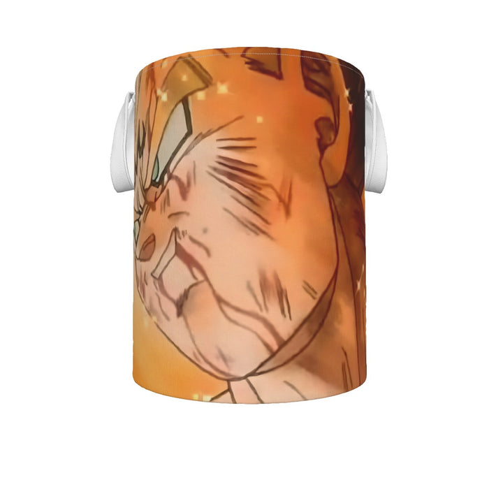 Majin Vegeta Sacrifice Battle Super Saiyan Extraordinary 3D Laundry Basket