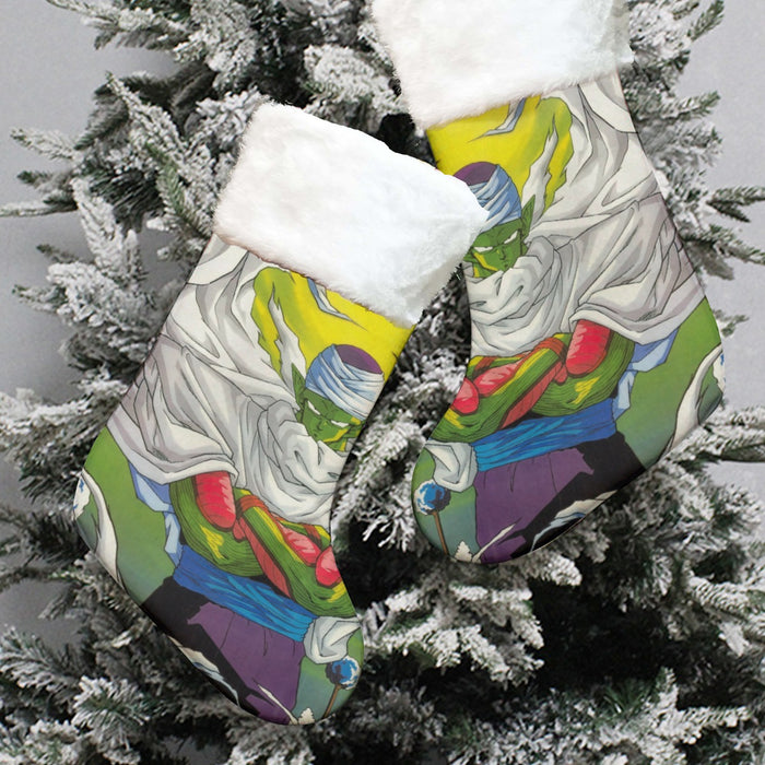 Dragon Ball Angry Piccolo Standing And Ready for Fighting Christmas Socks