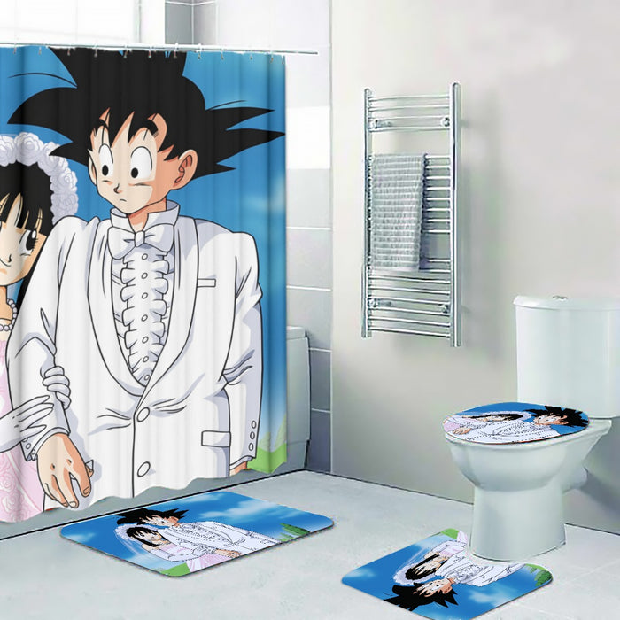 Dragon Ball Z Son Goku Newly Wed Couple Four-piece Bathroom