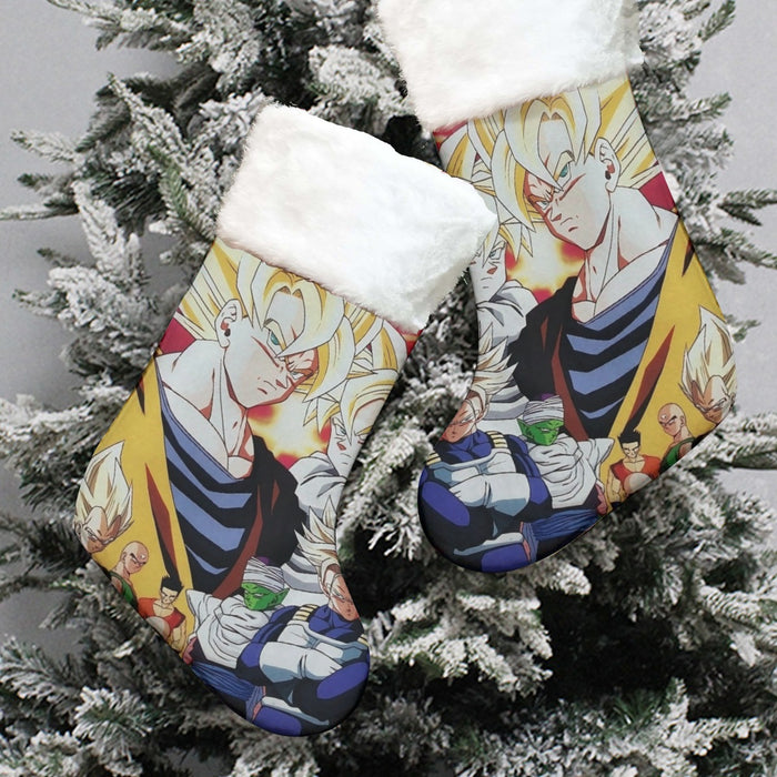 Dragon Ball Z Angry Super Saiyan Fighters Christmas Socks