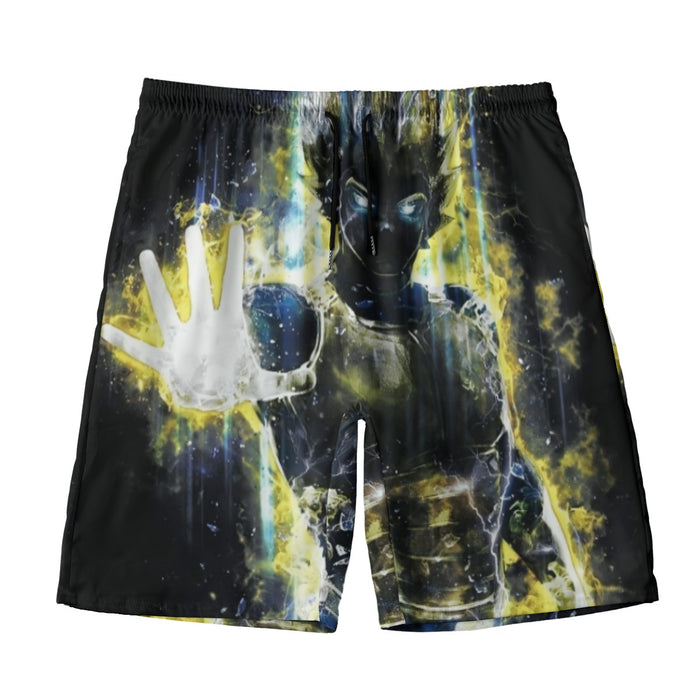 Dragon Ball Z Super Saiyan Vegeta Yellow Aura Epic Beach Pants