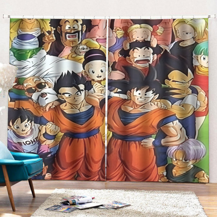 Dragon Ball Z Dragon Ball Characters Happiness Design Curtains with Hooks