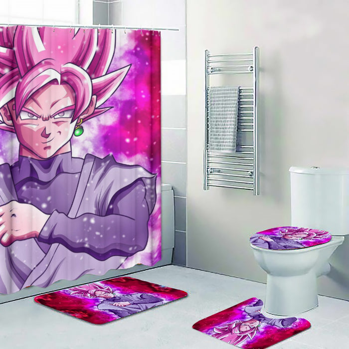 Dragon Ball DBZ Goku Black Rose Galaxy Fantasy Amazing Four-piece Bathroom