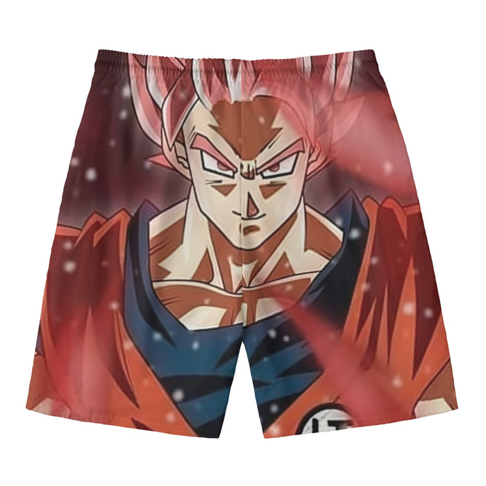 Dragon Ball Son Goku Super Saiyan Rose Portrait Cool Beach Pants