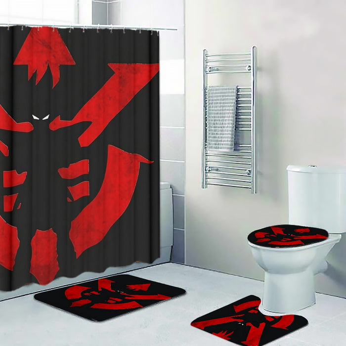 Dragon Ball Z Vegeta Shadow Cool Red Vegeta Symbol Four-piece Bathroom