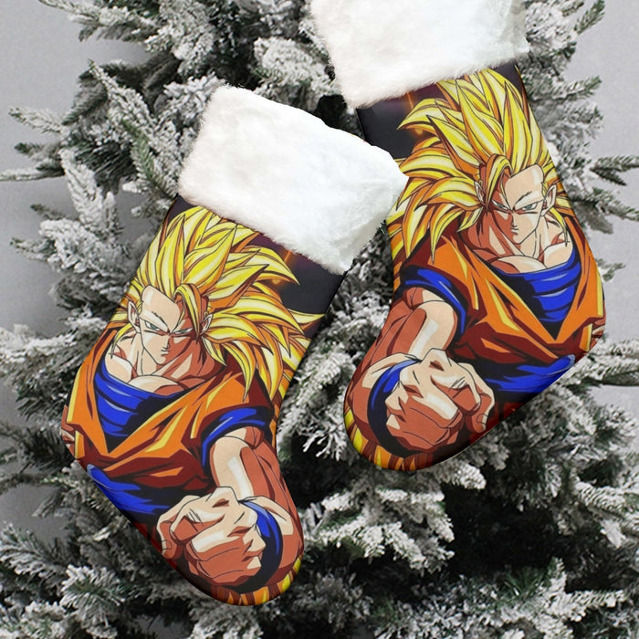 Super Saiyan 3 Goku Christmas Socks