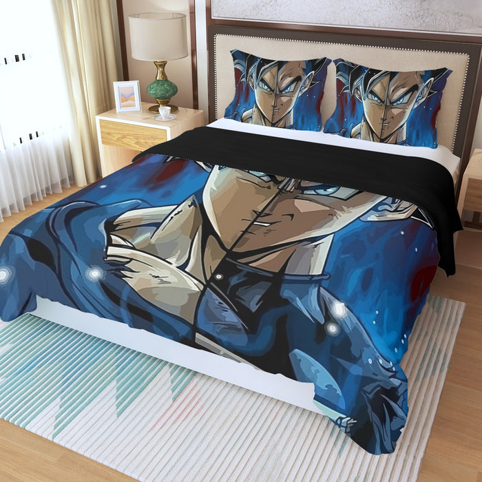 Dragon Ball Z Shirt  SSJ Goku x SSJ Vegeta Fusion Three Piece Duvet Cover Set