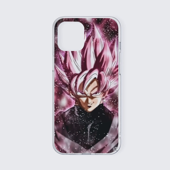 Dragon Ball Z Super Saiyan Goku Black Rose Pink iPhone 13 Case