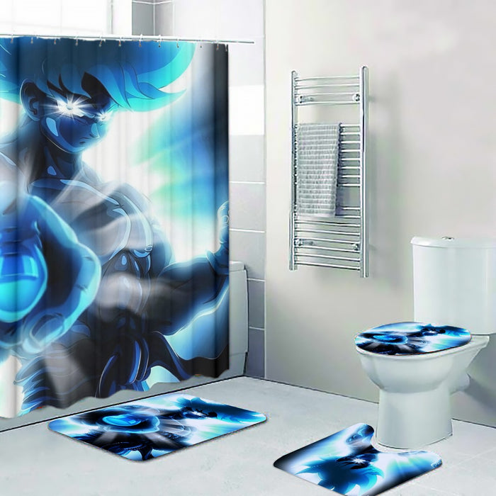 Dragon Ball Super Blue Son Goku Epic Ultra Instinct Four-piece Bathroom