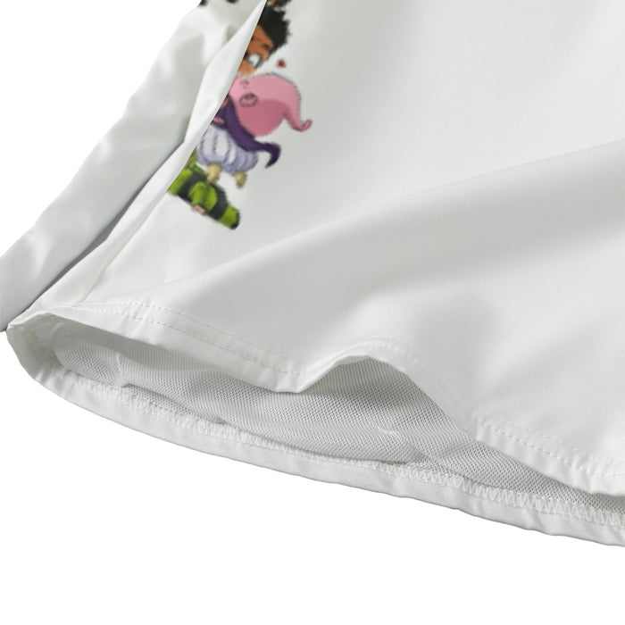 Dragon Ball Z Cute Adorable Chibi DBZ Characters White Beach Pants