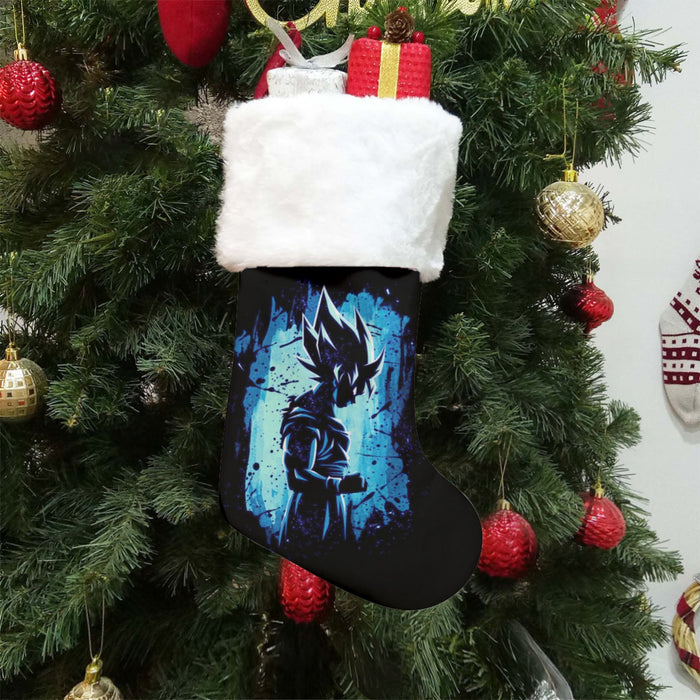 Awesome Goku Blue Design Dragon Ball Z Christmas Socks