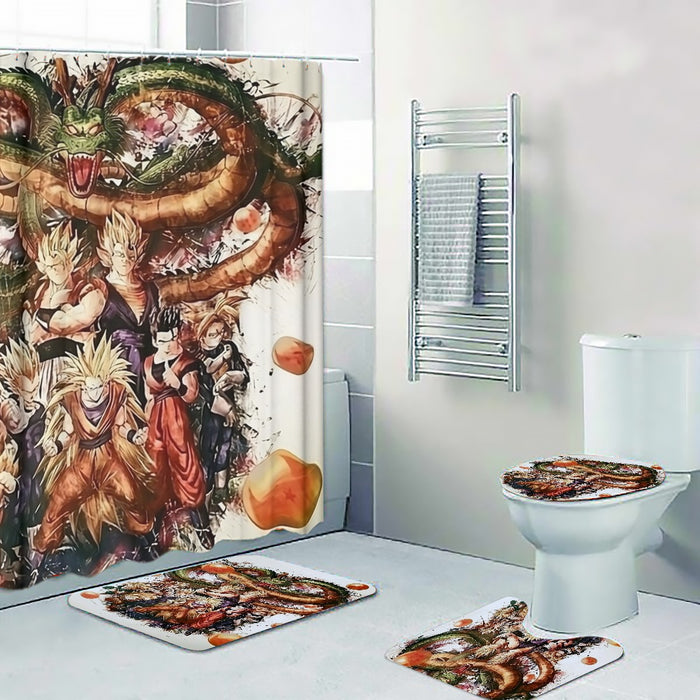 Dragon Ball  Ultimate Shenron x Saiyans Four-piece Bathroom