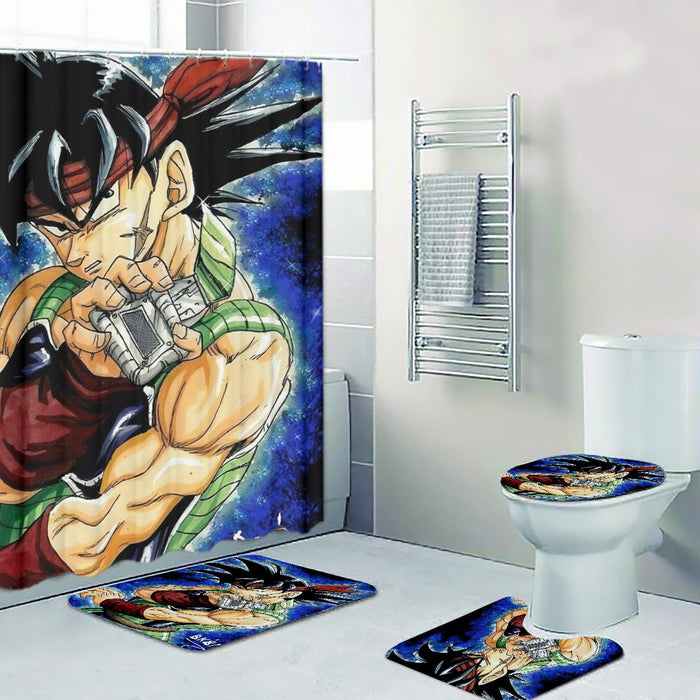 Dragon Ball Bardock Super Saiyan Goku Father Warrior Color Streetwear Four-piece Bathroom