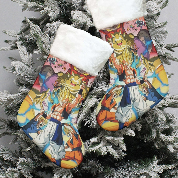 DBZ Goku Vegeta Fusion Saiyan Gogeta Colorful Design Streetwear Christmas Socks