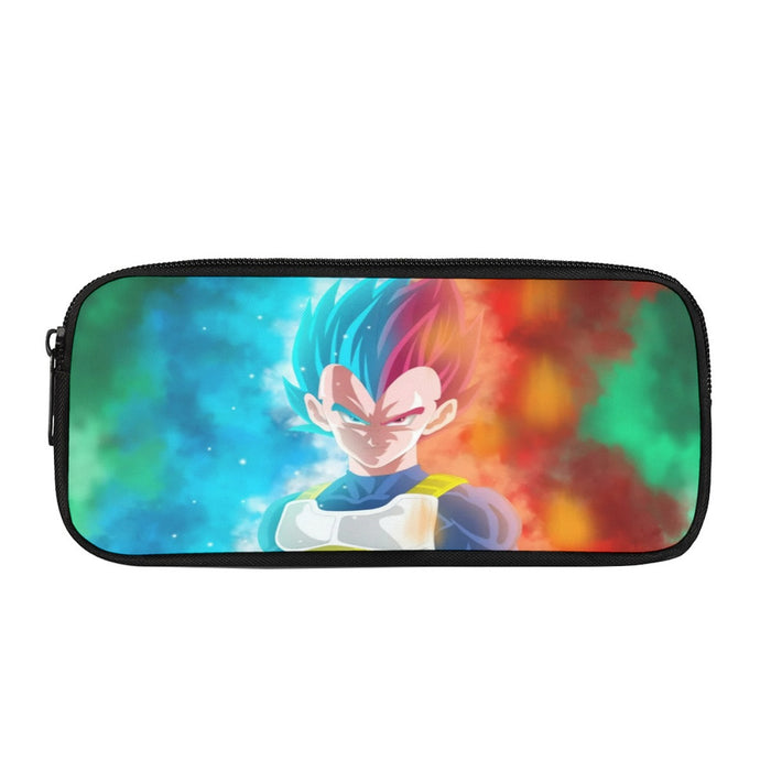 DBZ Vegeta Super Saiyan God Blue SSGSS Cool Portraits Pencil Bag